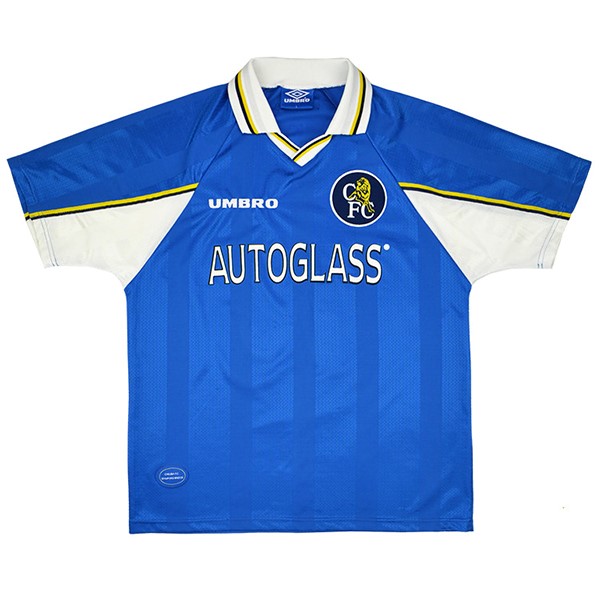 Heimtrikot Thailand Chelsea Retro 1997 1999 Blau Günstige Fußballtrikots